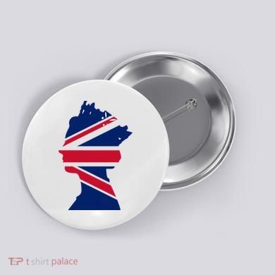 Queen Elizabeth Platinum Jubilee Celebration Queens 70th Anniversary Union Jack Button
