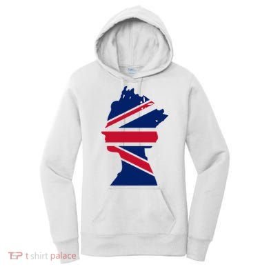 Queen Elizabeth Platinum Jubilee Celebration Queens 70th Anniversary Union Jack Women's Hoodie