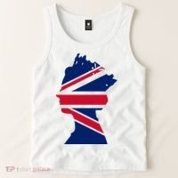 Queen Elizabeth Platinum Jubilee Celebration Queens 70th Anniversary Union Jack Tank Top thumb 2