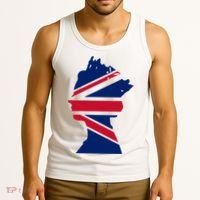Queen Elizabeth Platinum Jubilee Celebration Queens 70th Anniversary Union Jack Tank Top thumb 3