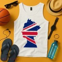 Queen Elizabeth Platinum Jubilee Celebration Queens 70th Anniversary Union Jack Tank Top thumb 4