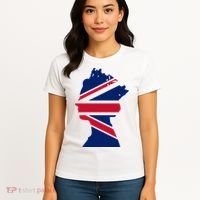 Queen Elizabeth Platinum Jubilee Celebration Queens 70th Anniversary Union Jack Women's T-Shirt thumb 4