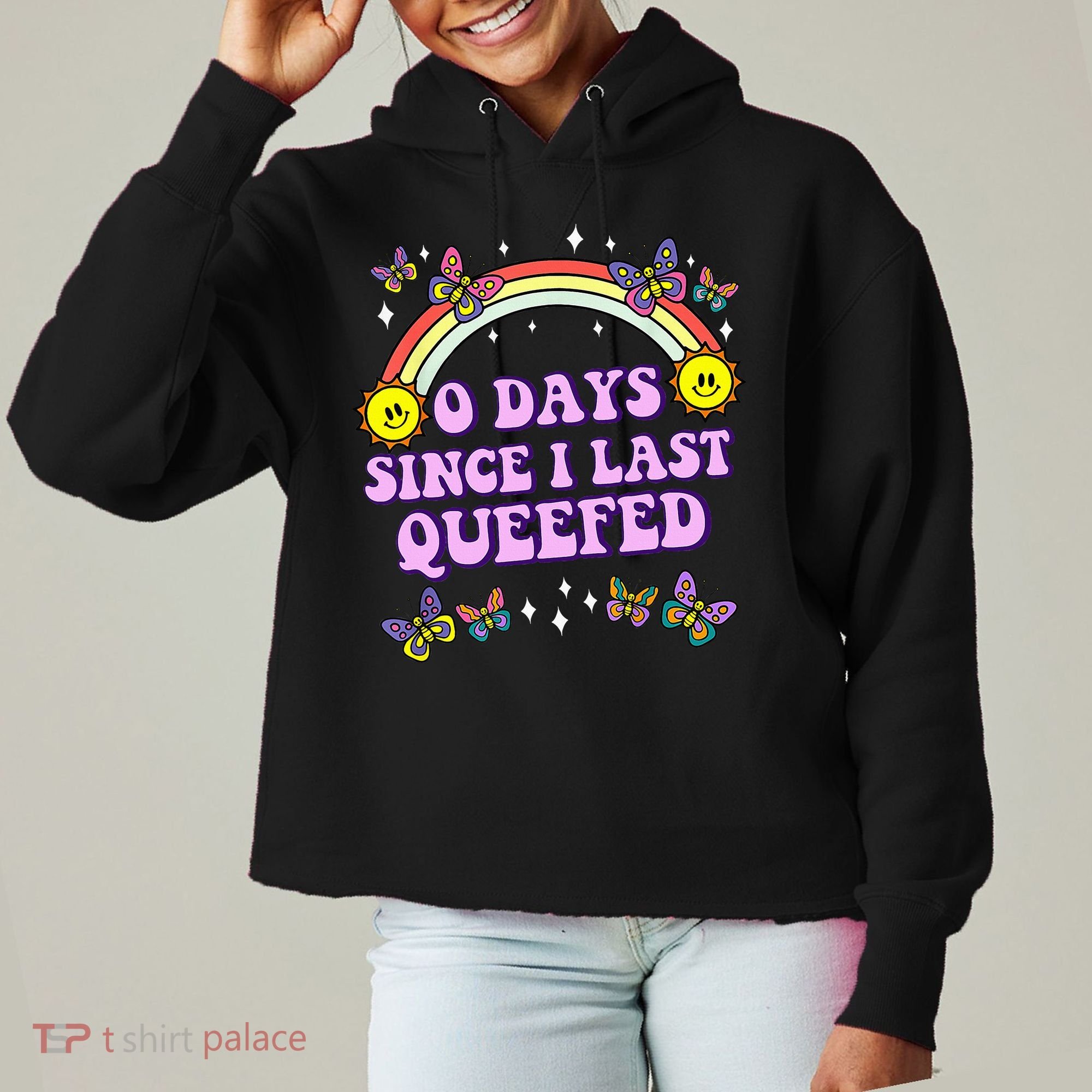 Queef Embarrassing Ladies Heavyweight Boxy Pullover Hoodie
