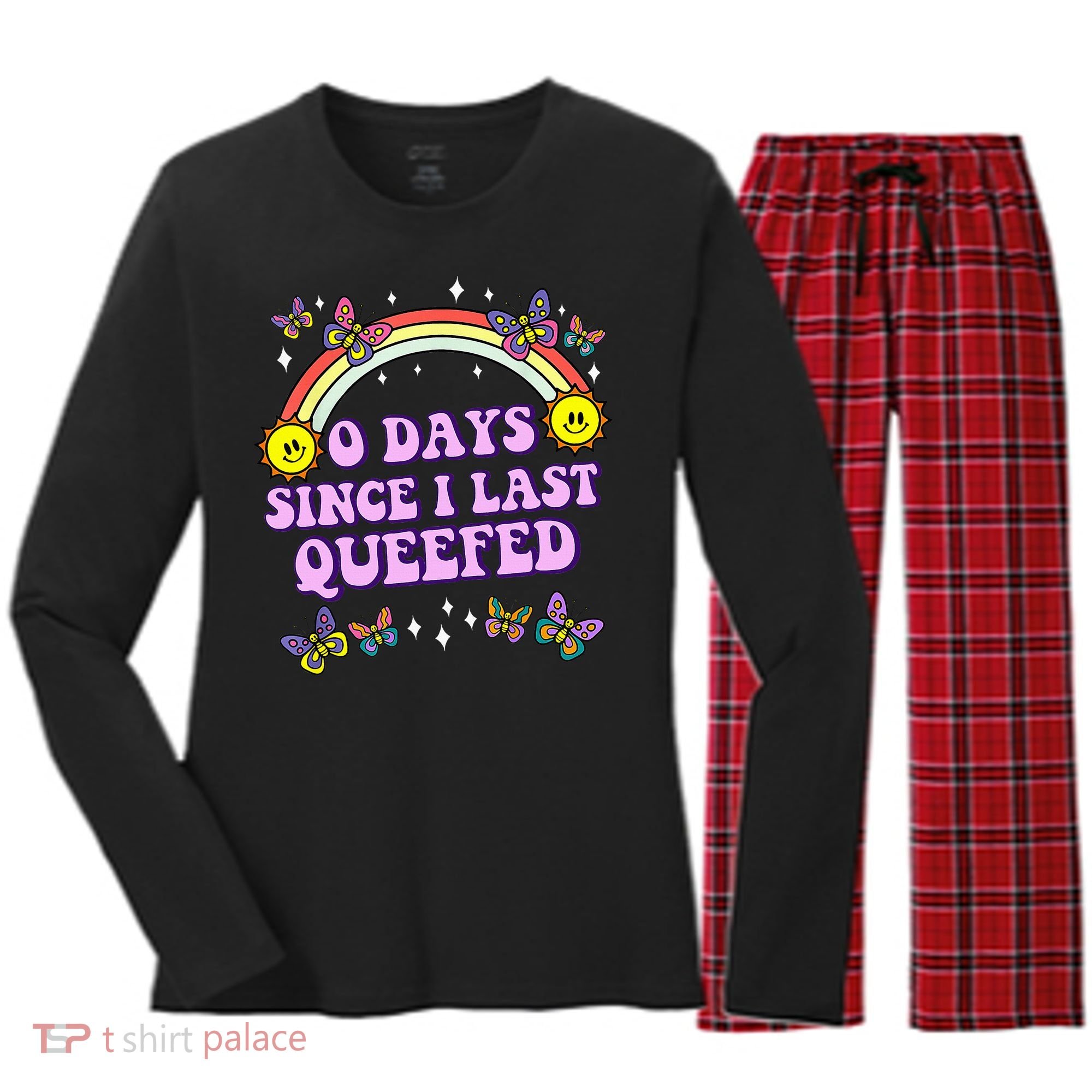 Queef Embarrassing Women's Long Sleeve Flannel Pajama Set 