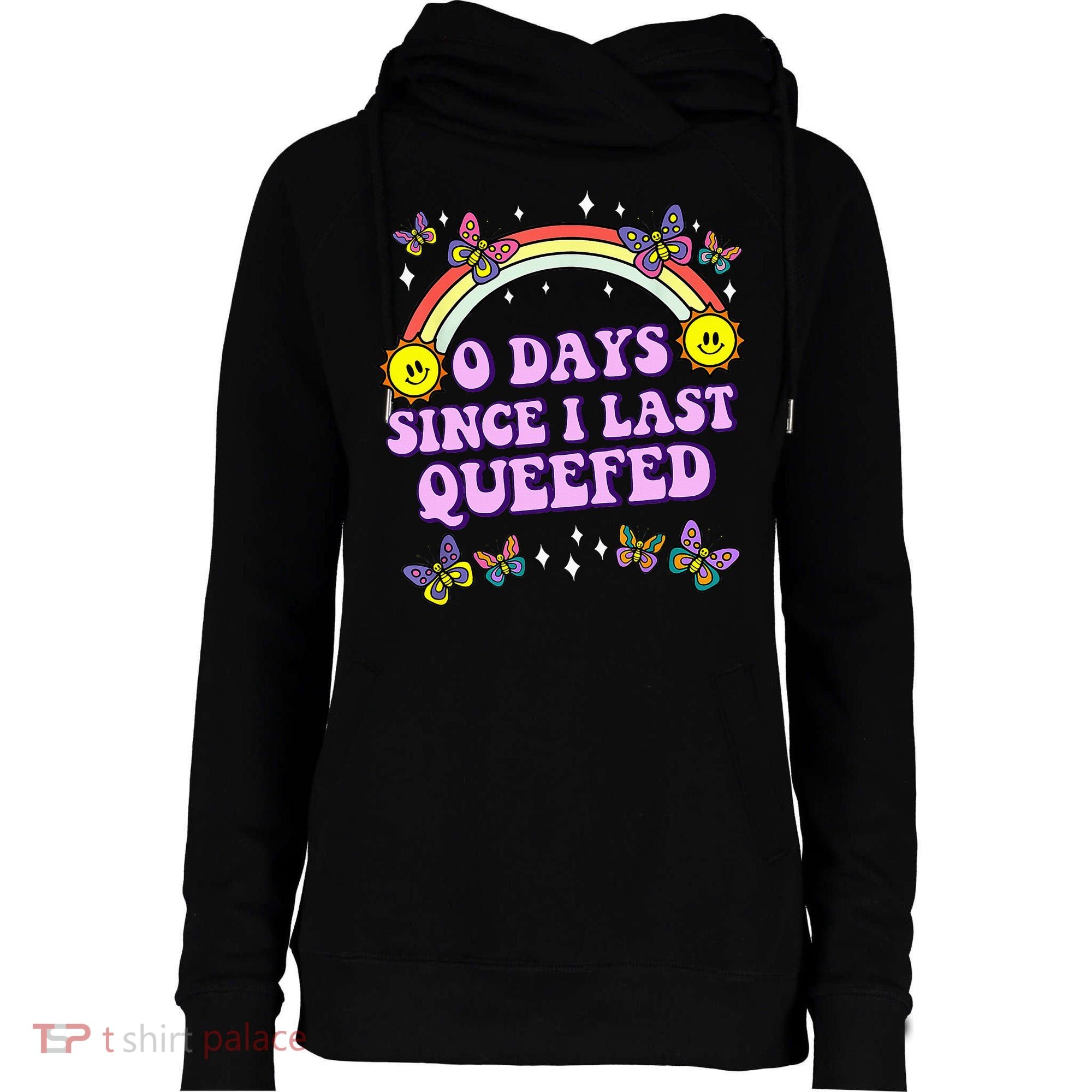 Queef Embarrassing Womens Funnel Neck Pullover Hood