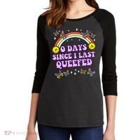 Queef Embarrassing Women's Tri-Blend 3/4-Sleeve Raglan Shirt thumb 2