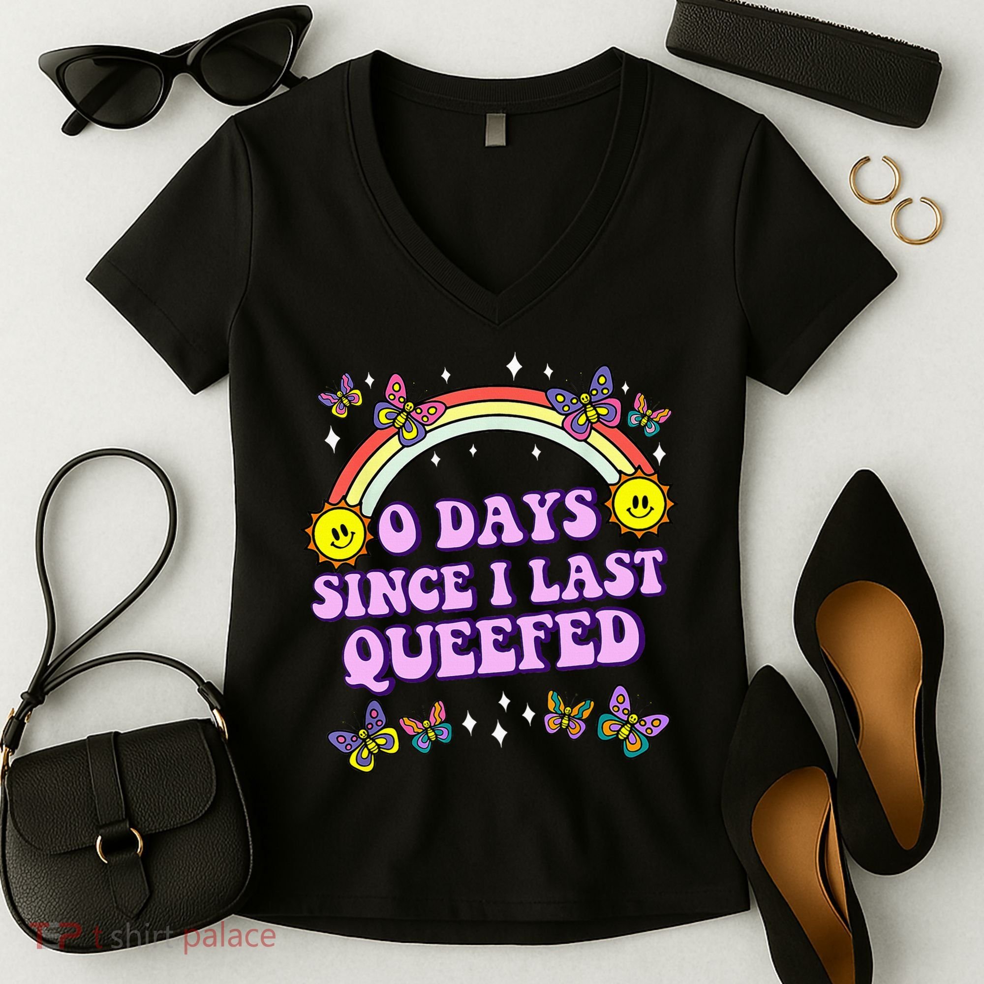 Queef Embarrassing Women's V-Neck T-Shirt