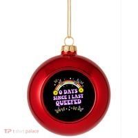 Queef Embarrassing Plastic Christmas Ball Ornament thumb 0