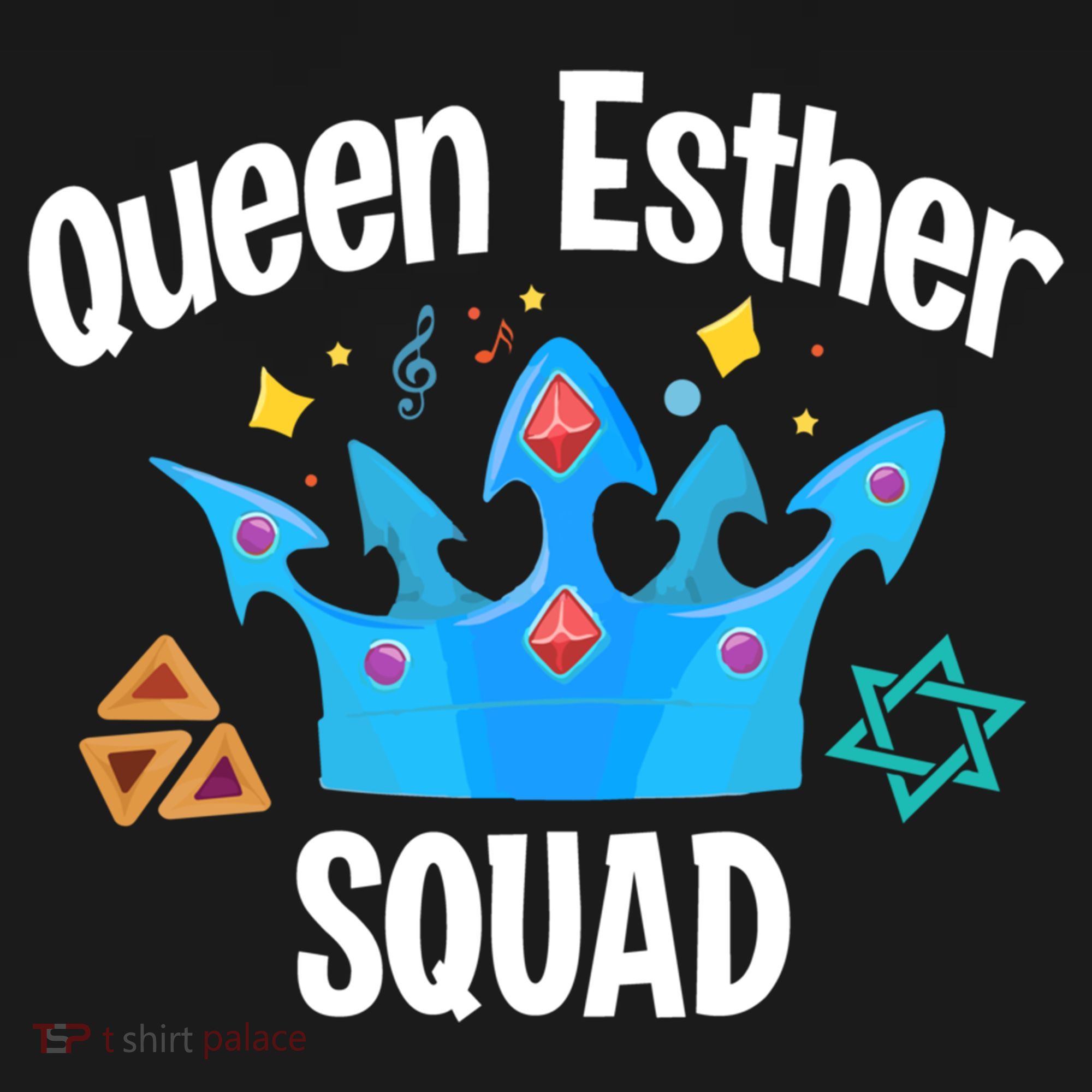 Queen Esther Squad Gift Funny Jewish Gift Purim Happy Costume Gift Women's Hoodie