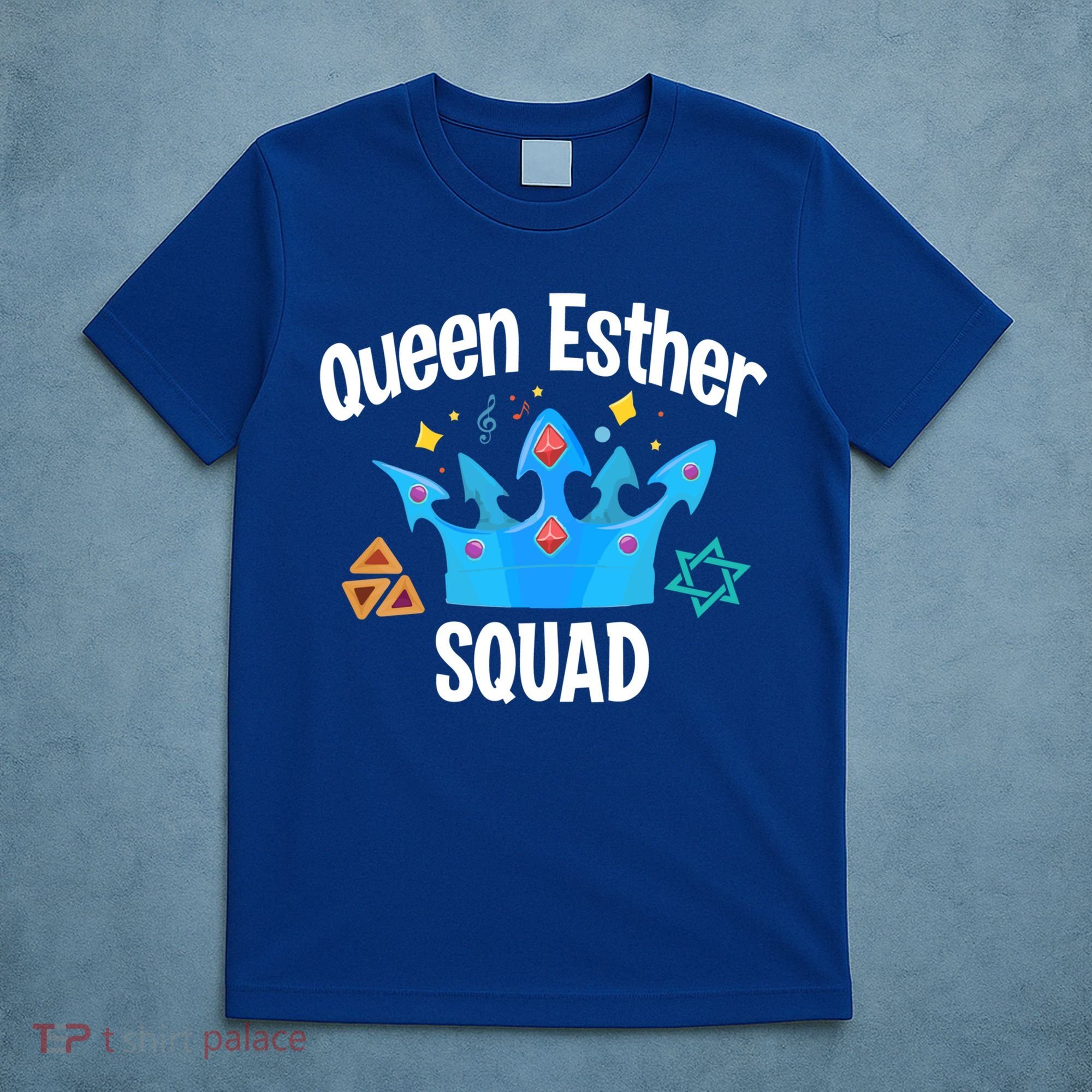 Queen Esther Squad Gift Funny Jewish Gift Purim Happy Costume Gift T-Shirt