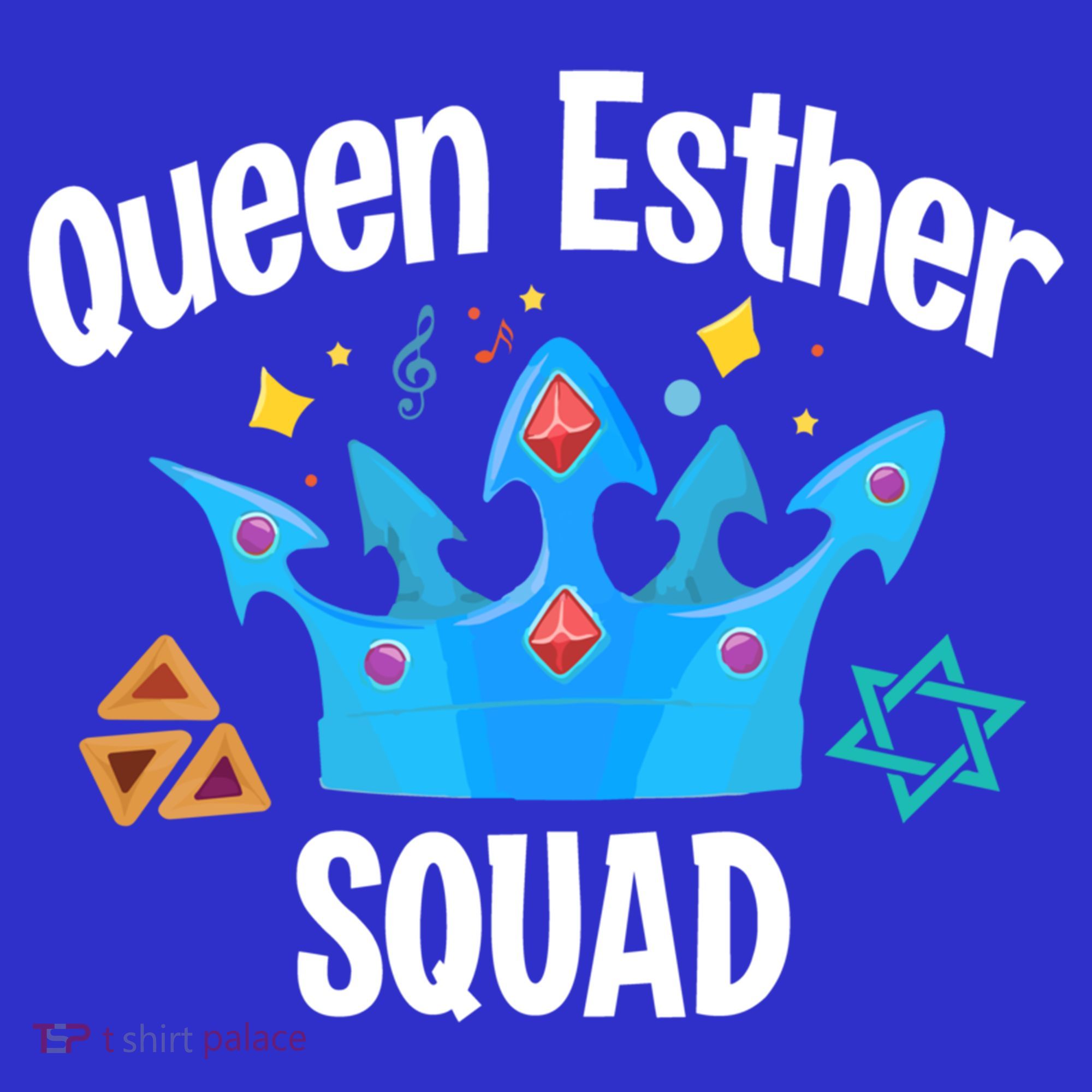 Queen Esther Squad Gift Funny Jewish Gift Purim Happy Costume Gift T-Shirt