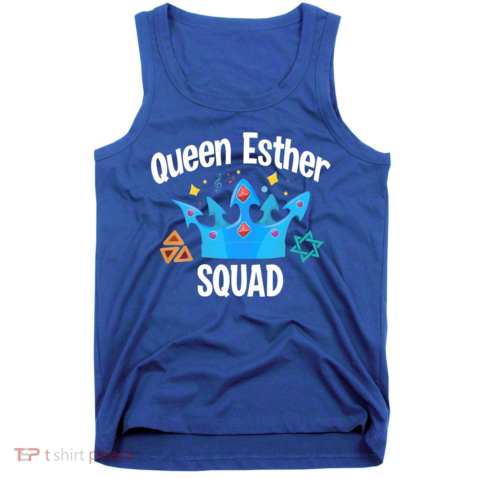 Queen Esther Squad Gift Funny Jewish Gift Purim Happy Costume Gift Tank Top