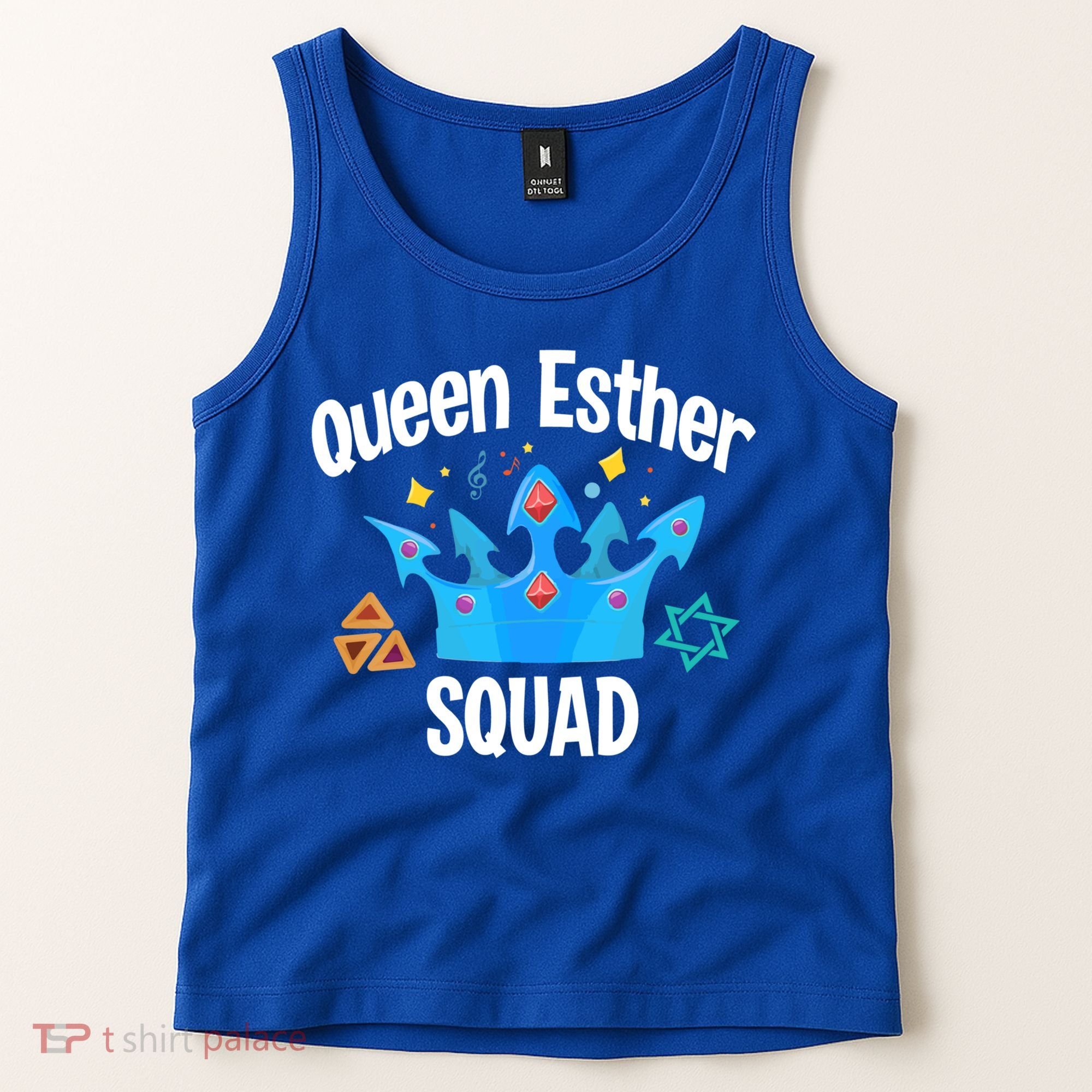 Queen Esther Squad Gift Funny Jewish Gift Purim Happy Costume Gift Tank Top