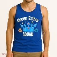 Queen Esther Squad Gift Funny Jewish Gift Purim Happy Costume Gift Tank Top thumb 3