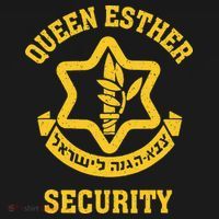 Queen Esther Security Funny Purim Costume Idf Tzahal Israel Hoodie thumb 2