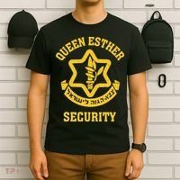 Queen Esther Security Funny Purim Costume Idf Tzahal Israel T-Shirt thumb 6