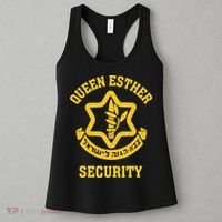 Queen Esther Security Funny Purim Costume Idf Tzahal Israel Women's Tank Top thumb 3