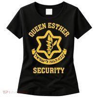 Queen Esther Security Funny Purim Costume Idf Tzahal Israel Women's T-Shirt thumb 0