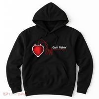 Quit Fibbin Atrial Fibrillation Funny medical Hoodie thumb 0