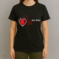 Quit Fibbin Atrial Fibrillation Funny medical T-Shirt thumb 4