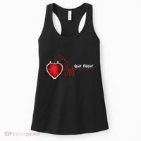 Quit Fibbin Atrial Fibrillation Funny medical Women's Tank Top thumb 0