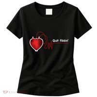 Quit Fibbin Atrial Fibrillation Funny medical Women's T-Shirt thumb 0