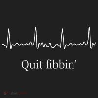 Quit Fibbin Atrial Fibrillation Funny Medical Hat thumb 2