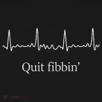 Quit Fibbin Atrial Fibrillation Funny Medical Women's Long Sleeve Shirt thumb 2
