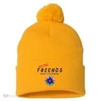 Quilting Friends Forever Stitching Memories Funny Quilting Pom Pom 12in Knit Beanie thumb 0