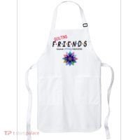 Quilting Friends Forever Stitching Memories Funny Quilting Apron thumb 0