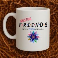 Quilting Friends Forever Stitching Memories Funny Quilting Coffee Mug thumb 2