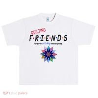 Quilting Friends Forever Stitching Memories Funny Quilting Urban Oversized Heavyweight T-Shirt thumb 0