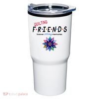 Quilting Friends Forever Stitching Memories Funny Quilting Tumbler thumb 0