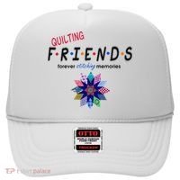Quilting Friends Forever Stitching Memories Funny Quilting Hat thumb 0
