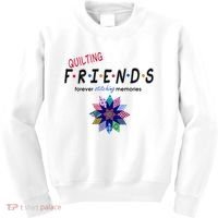 Quilting Friends Forever Stitching Memories Funny Quilting Kids Sweatshirt thumb 0