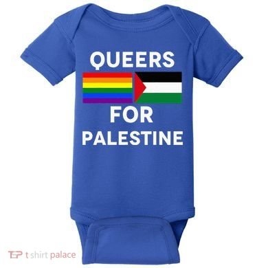 Queers For Palestine Baby Bodysuit