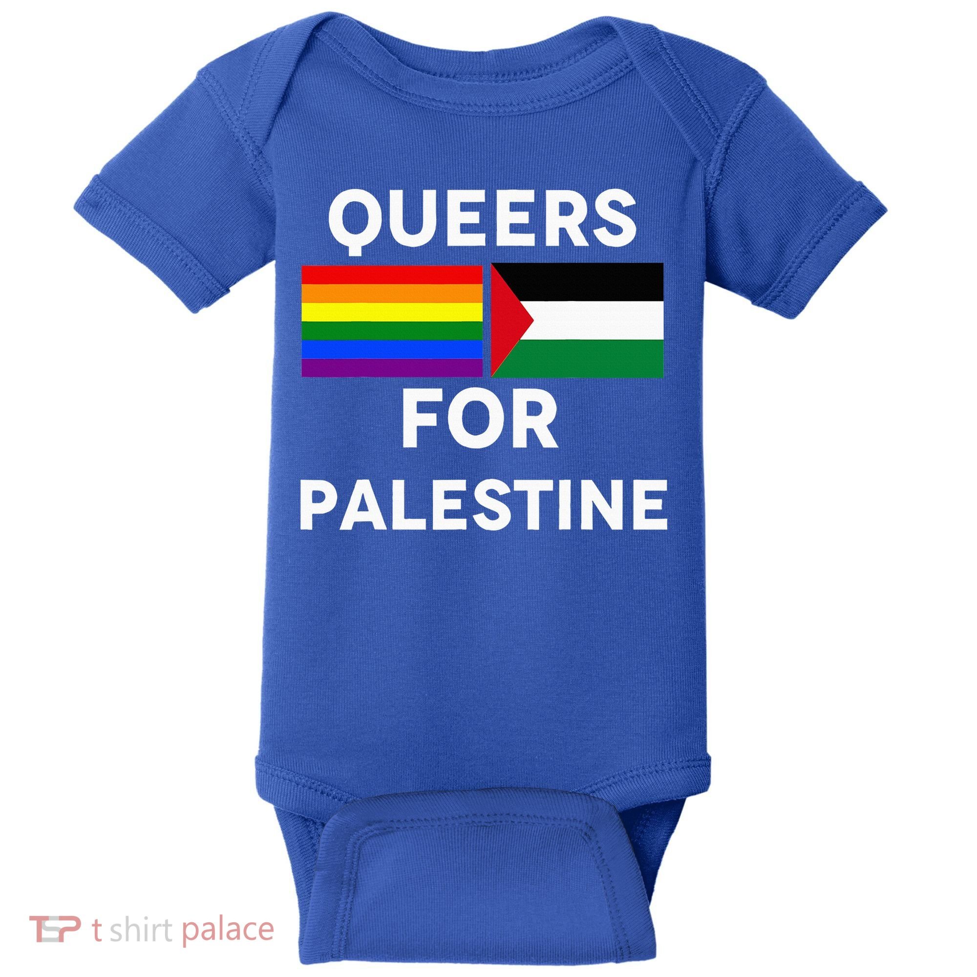 Queers For Palestine Baby Bodysuit