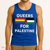 Queers For Palestine Tank Top thumb 3
