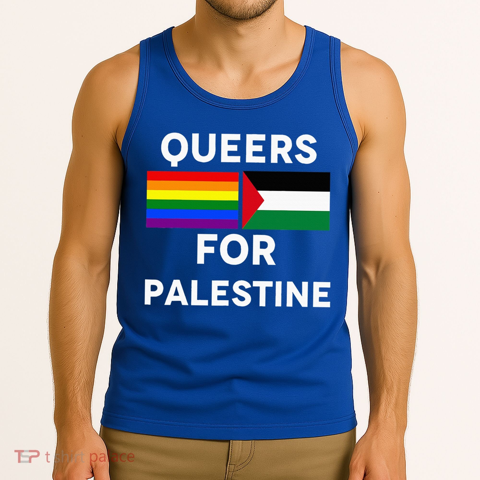 Queers For Palestine Tank Top