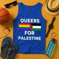 Queers For Palestine Tank Top thumb 4