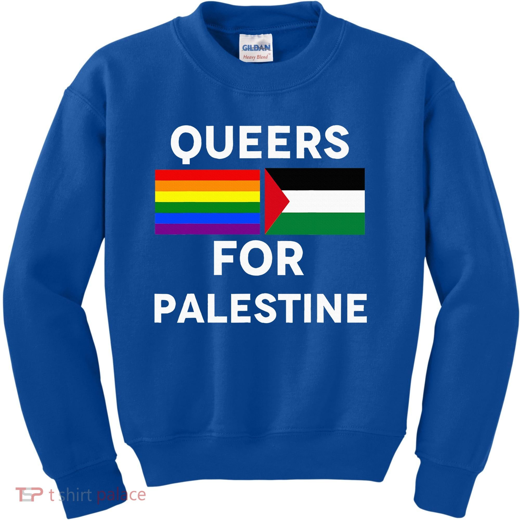 Queers For Palestine Kids Sweatshirt