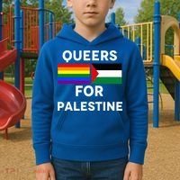 Queers For Palestine Kids Hoodie thumb 2