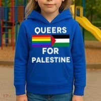 Queers For Palestine Kids Hoodie thumb 3