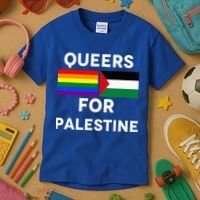 Queers For Palestine Kids T-Shirt thumb 3
