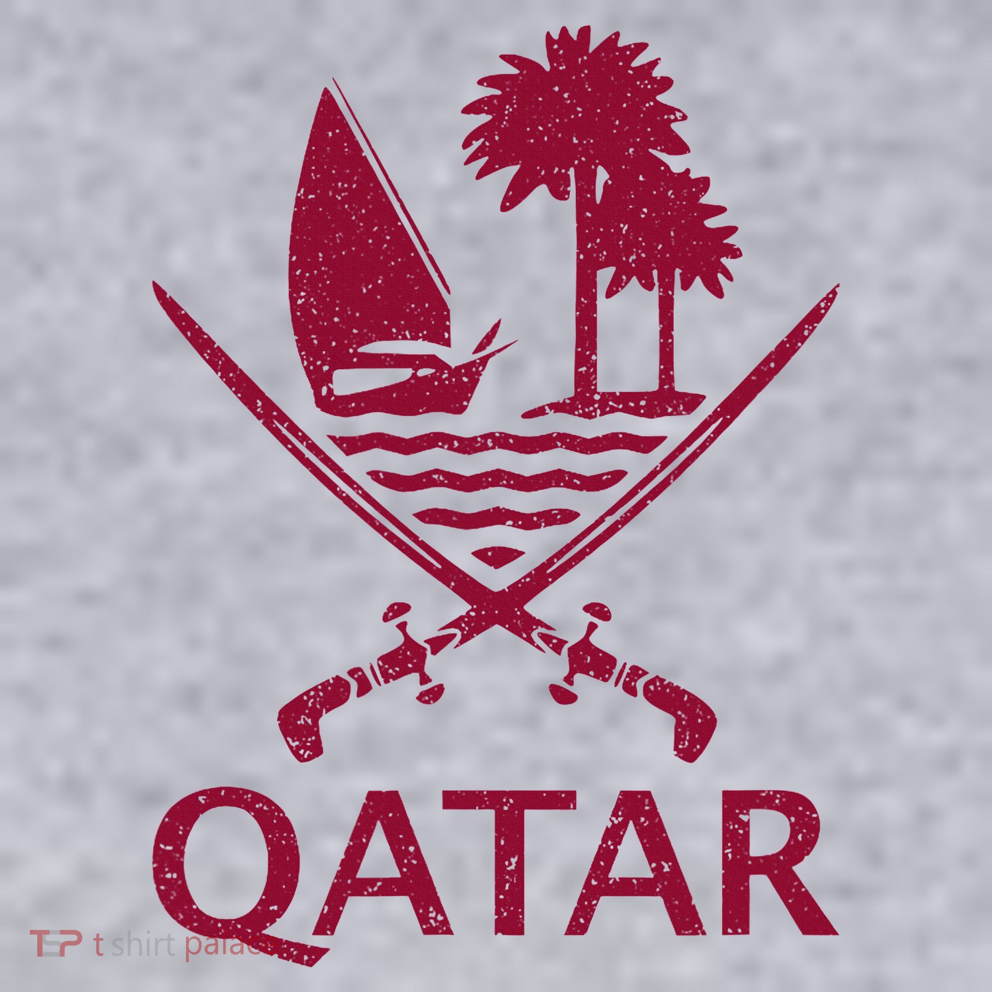 Qatar Flag Qatari Emblem Arms Women's Sweatshirt