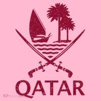 Qatar Flag Qatari Emblem Arms Coaster thumb 2