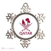 Qatar Flag Qatari Emblem Arms Ornament thumb 0