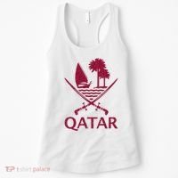 Qatar Flag Qatari Emblem Arms Women's Tank Top thumb 0