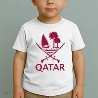 Qatar Flag Qatari Emblem Arms Toddler T-Shirt thumb 2