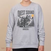 Quest Fantasy Squad Broccoli Funny Cat Women's Sweatshirt thumb 0